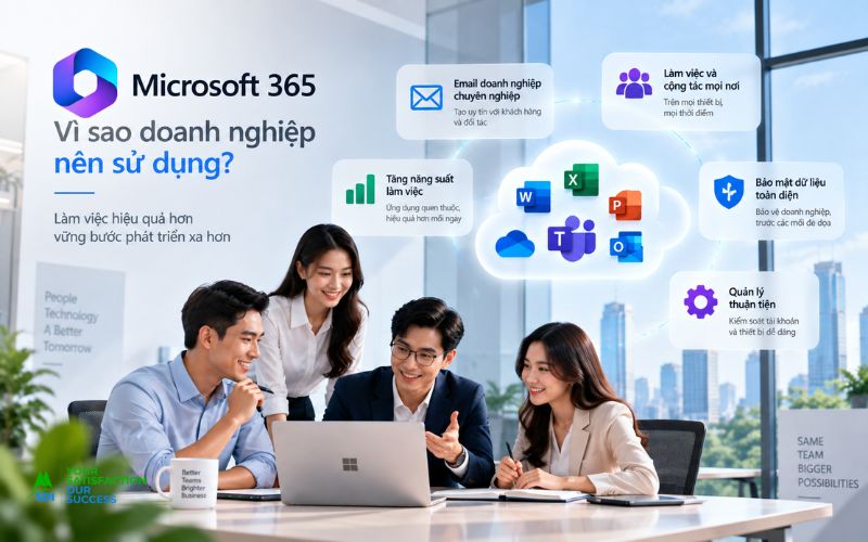 Vì sao doanh nghiệp nên sử dụng Microsoft 365