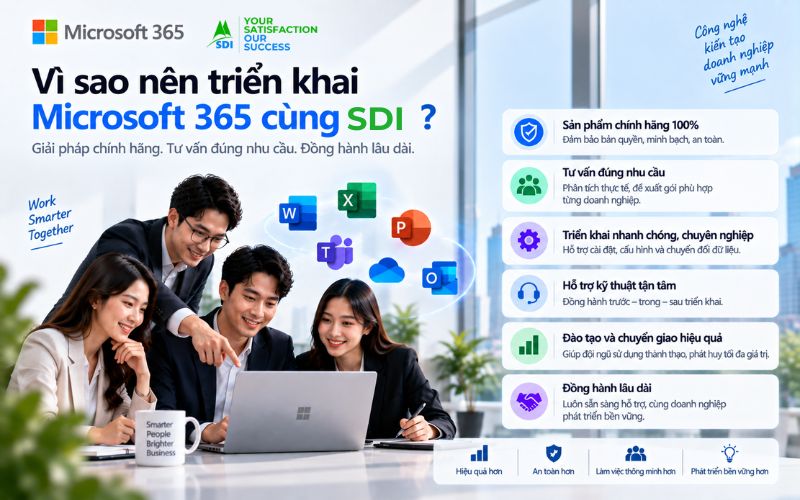 Vì sao nên triển khai Microsoft 365 cùng SDIVN