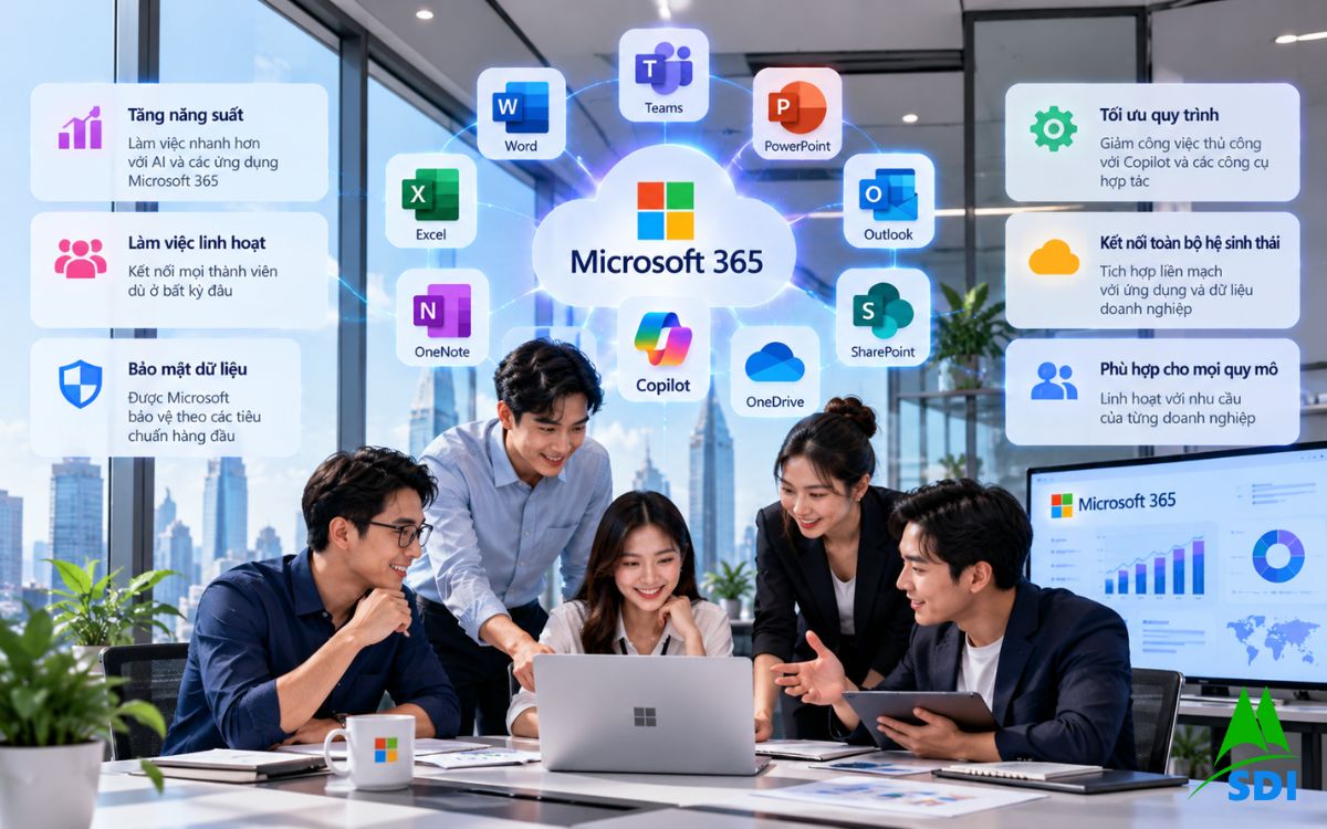business team + Microsoft 365 ecosystem